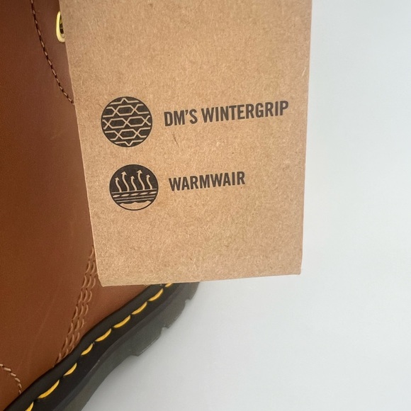 Dr. Doc Martens Men's 1460 Leather Lace Up Boots Brown Crazy Horse New NWT - Picture 5 of 9